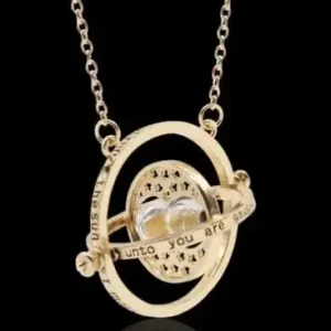 Gold Harry Potter Magic Time Turner Necklace